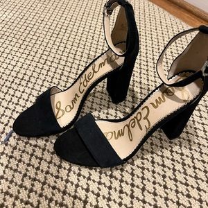 Sam Edelman NEW Black Size 8 Suede Strap Heel